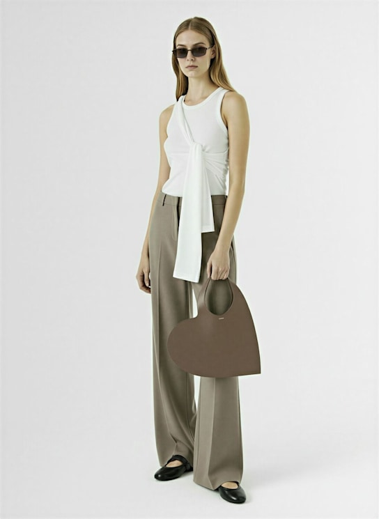 Coperni: Draped cotton blend tank top - women_1 | Luisa Via Roma