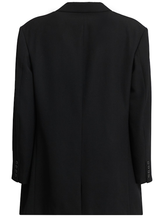 Yohji Yamamoto: Wool blazer - Black - men_1 | Luisa Via Roma