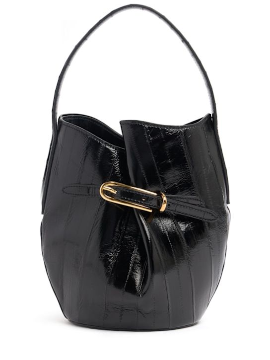 Liffner: Sac à main mini en aiguille Belted Bucket - Noir - women_0 | Luisa Via Roma