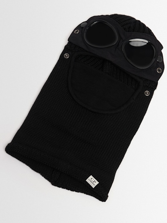 C.P. Company: Extra fine wool goggle balaclava - men_1 | Luisa Via Roma