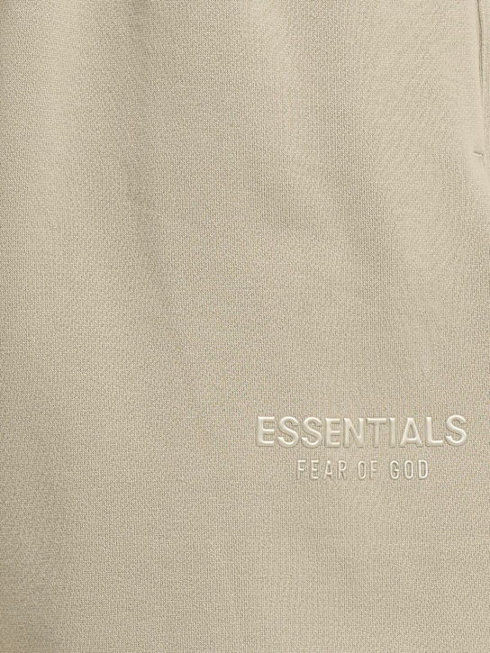 Fear of God ESSENTIALS: Soccer fleece shorts - Abbey Stone - men_1 | Luisa Via Roma