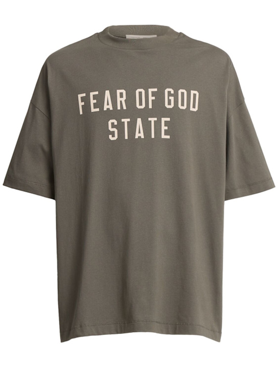 Fear of God ESSENTIALS: 90s Fit t-shirt - Moss - men_0 | Luisa Via Roma