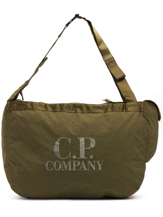 C.P. Company: Carrure en nylon tactile avec logo C.P. - men_0 | Luisa Via Roma