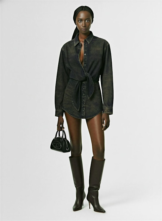 Diesel: De-susan-s mini dress - Black - women_1 | Luisa Via Roma