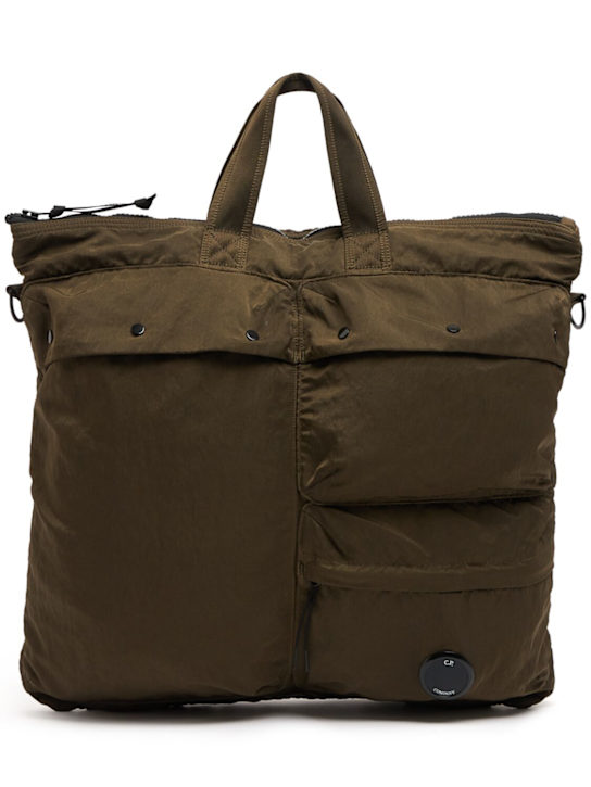 C.P. Company: Garment dyed nylon tote bag - men_0 | Luisa Via Roma