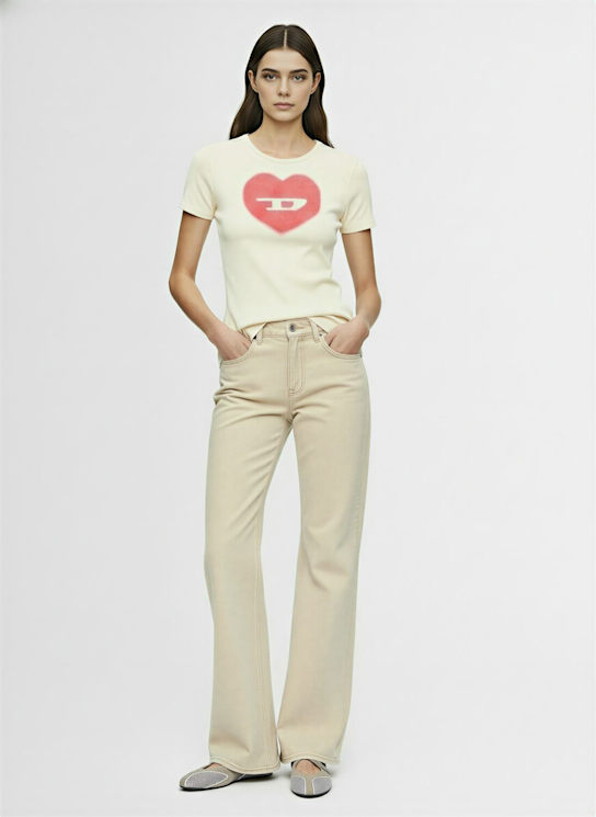 Diesel: T-Ele t-shirt - White - women_1 | Luisa Via Roma