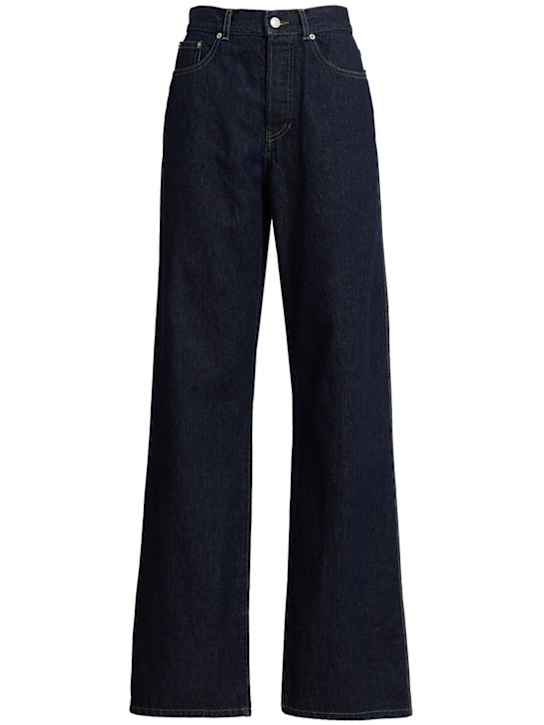 Dries Van Noten: Peyton cotton flared jeans - Blue - women_0 | Luisa Via Roma