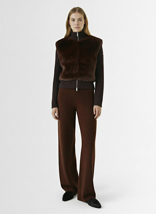 Moose Knuckles: Dula Bunny プラッシュセータージャケット - エスプレッソ - women_1 | Luisa Via Roma