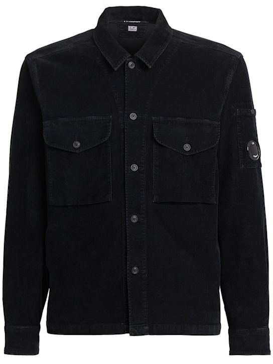 C.P. Company: Cotton blend lens overshirt - men_0 | Luisa Via Roma