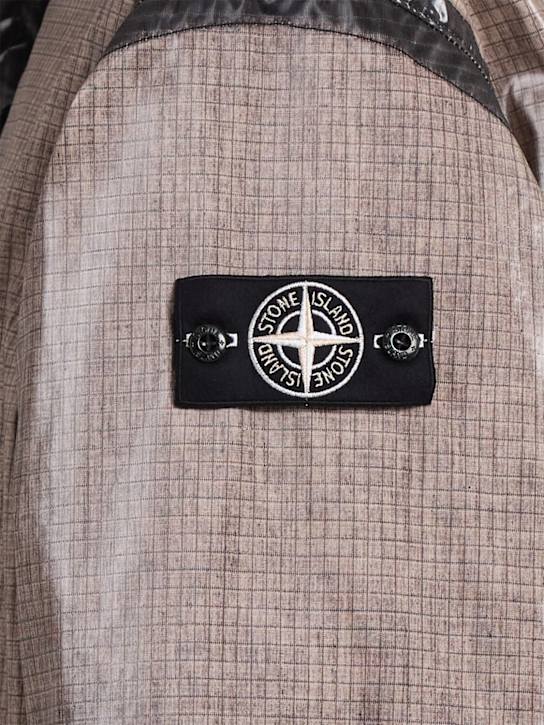 Stone Island: Short ripstop parka - men_1 | Luisa Via Roma
