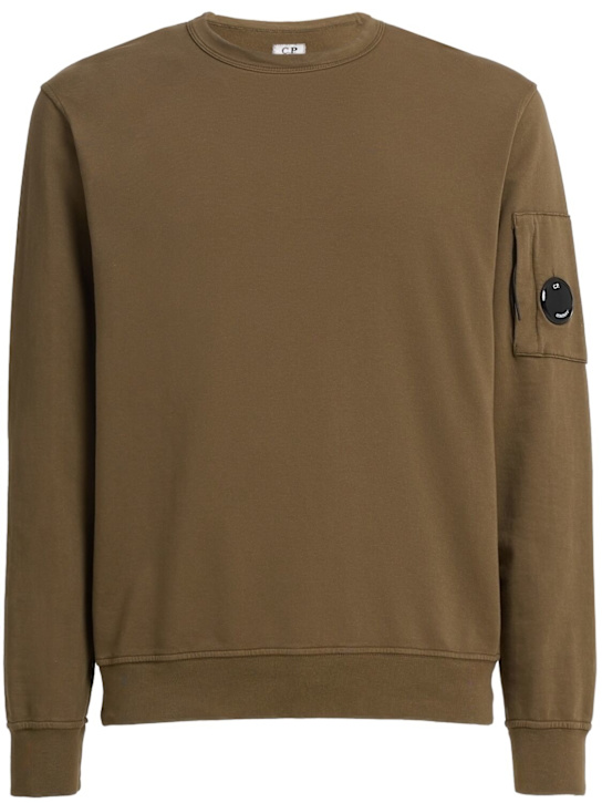 C.P. Company: Light cotton fleece crewneck sweatshirt - men_0 | Luisa Via Roma