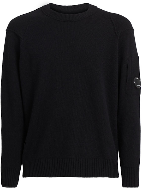 C.P. Company: Wool blend crewneck sweater - men_0 | Luisa Via Roma