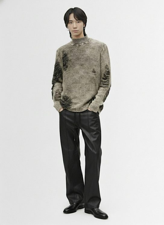 Diesel: K-fjordi cotton knit sweater - men_1 | Luisa Via Roma