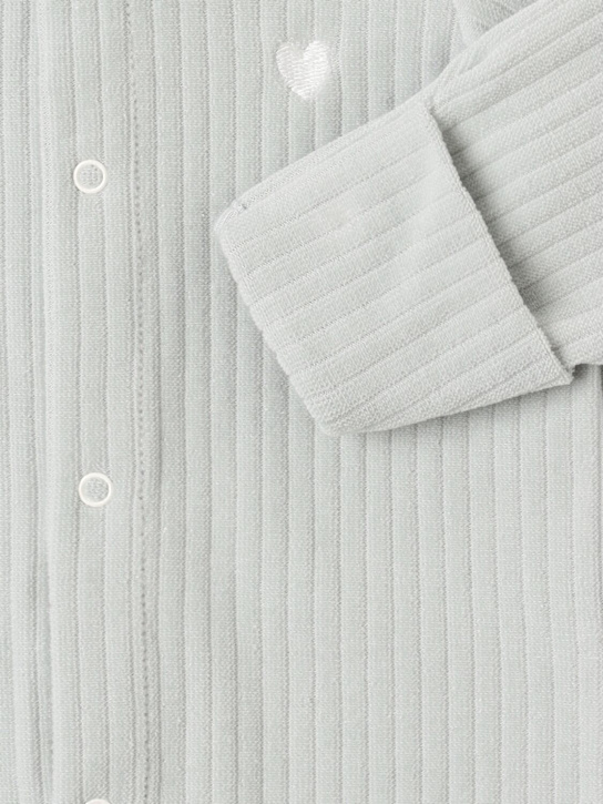 Petit Bateau: Cotton romper - Gris - kids-girls_1 | Luisa Via Roma