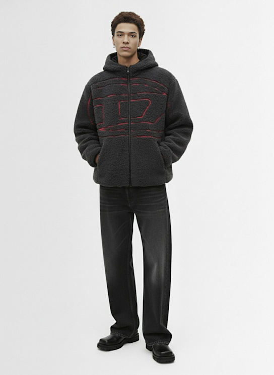 Diesel: S-zat zipped loose fit jacket - men_1 | Luisa Via Roma