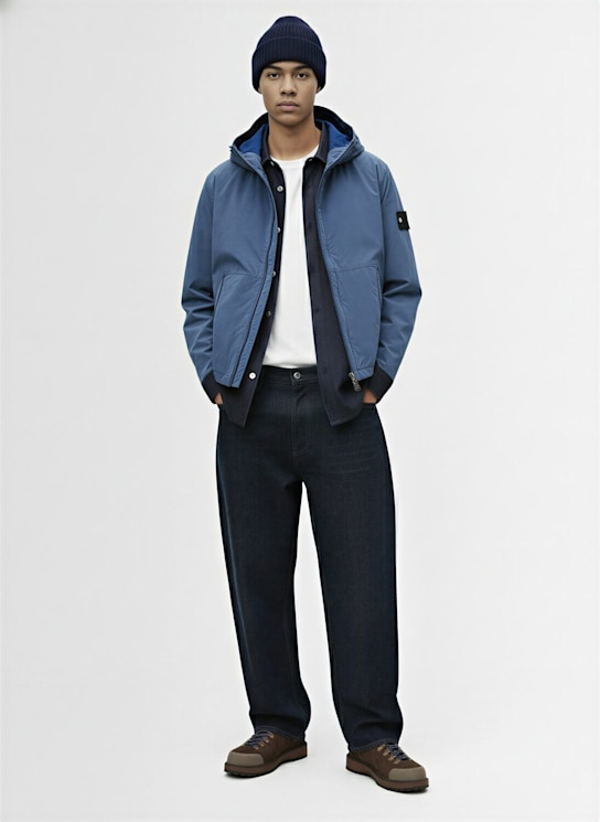 Stone Island: DENIM RESEARCH poly blend jacket - men_1 | Luisa Via Roma