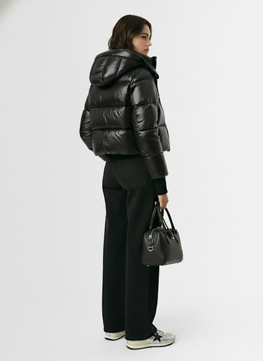 Moose Knuckles: Moonstone nylon down jacket - Black - women_1 | Luisa Via Roma