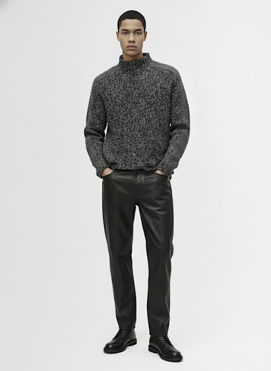 Diesel: P-bru leather pants - men_1 | Luisa Via Roma
