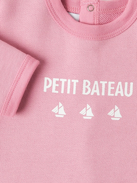 Petit Bateau: 印花棉质卫衣 - 粉色 - kids-girls_1 | Luisa Via Roma