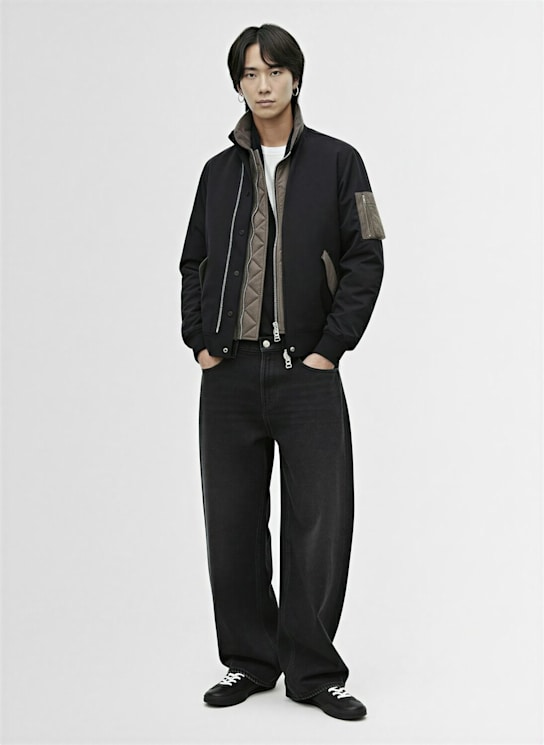 Sacai: Cotton blend jacket - men_1 | Luisa Via Roma