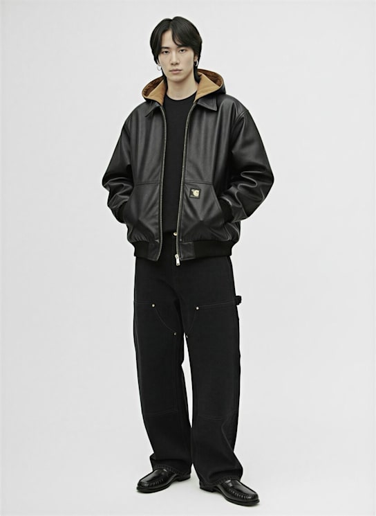Carhartt WIP: Nash 'Smith' double knee pants - Black, Stone Wa - men_1 | Luisa Via Roma