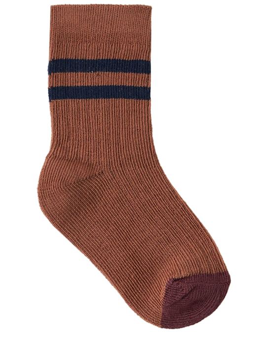 1 + IN THE FAMILY: Cotton blend socks - ブラウン - kids-girls_0 | Luisa Via Roma