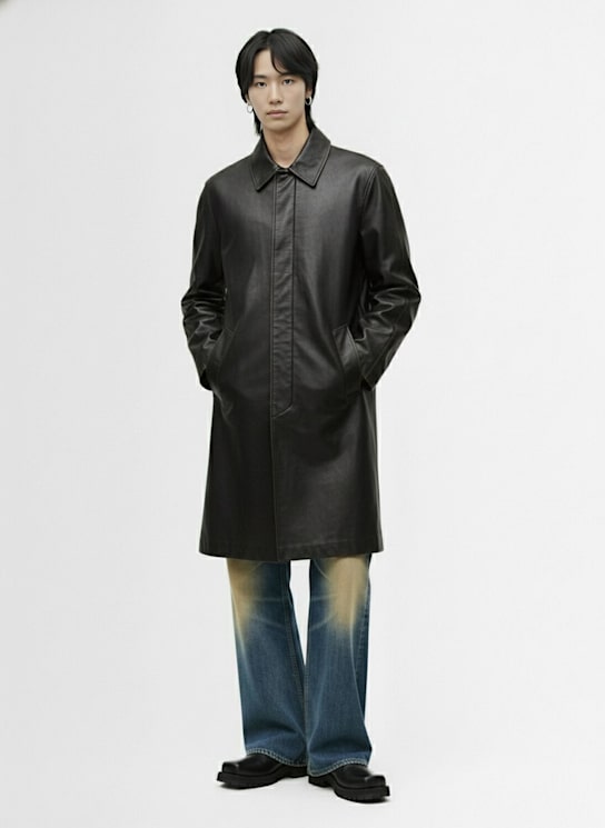 Diesel: J-rivers regular fit trench coat - Black - men_1 | Luisa Via Roma