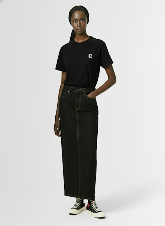 Carhartt WIP: Hudson organic cotton t-shirt - Black - women_1 | Luisa Via Roma