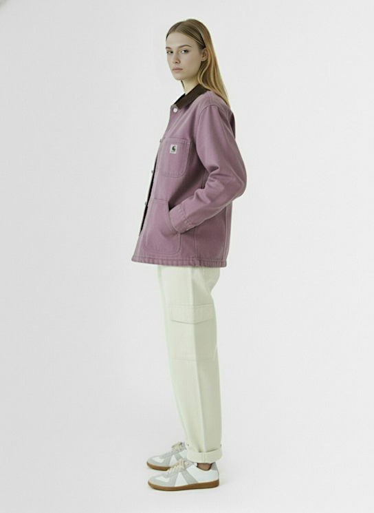 Carhartt WIP: OG Michigan organic cotton casual jacket - Phlox - women_1 | Luisa Via Roma