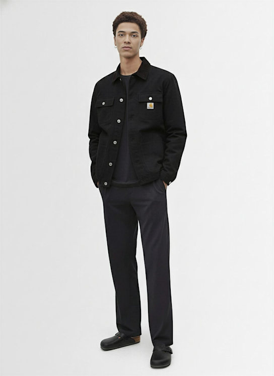 Carhartt WIP: Mantel „Michigan Dearborn“ - Black / Black, - men_1 | Luisa Via Roma