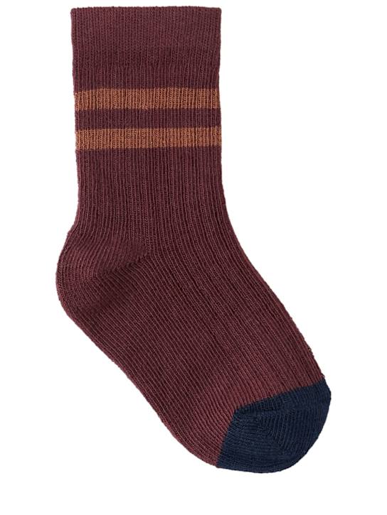 1 + IN THE FAMILY: Cotton blend socks - パープル - kids-girls_0 | Luisa Via Roma