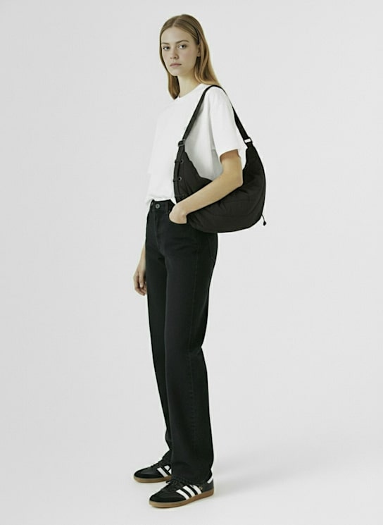 Carhartt WIP: Brandon denim wide leg jeans - ブラック - women_1 | Luisa Via Roma