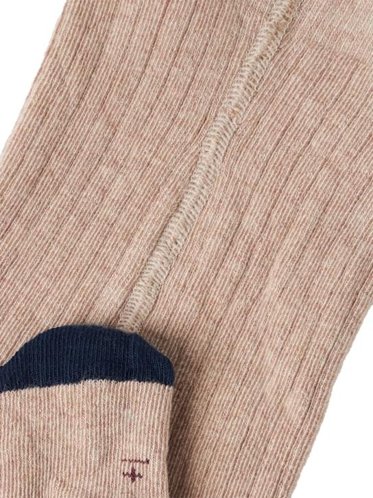 1 + IN THE FAMILY: Cotton blend knit tights - Beige - kids-girls_1 | Luisa Via Roma