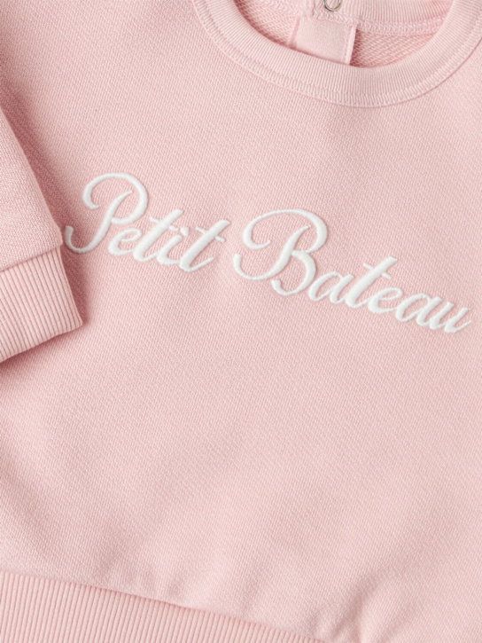 Petit Bateau: Printed cotton sweatshirt - Rosa - kids-girls_1 | Luisa Via Roma