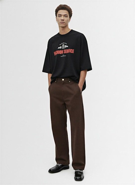 Willy Chavarria: Casa De Chavarria Buffalo t-shirt - Black - men_1 | Luisa Via Roma