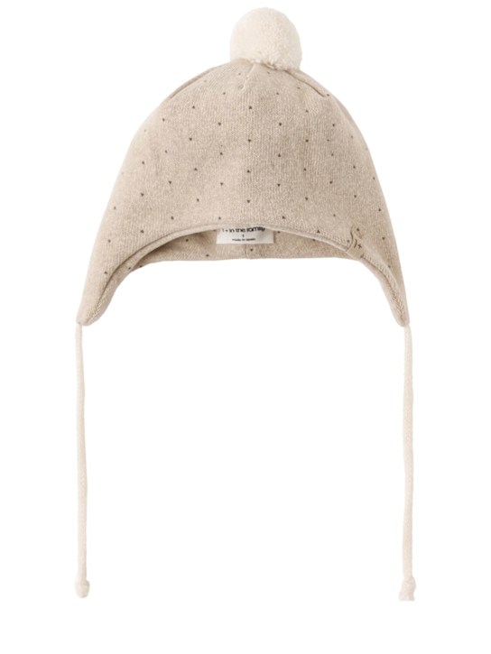 1 + IN THE FAMILY: Cotton blend hat - Beige - kids-girls_0 | Luisa Via Roma