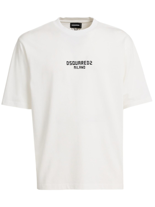Dsquared2: Loose fit T恤 - 白色 - men_0 | Luisa Via Roma