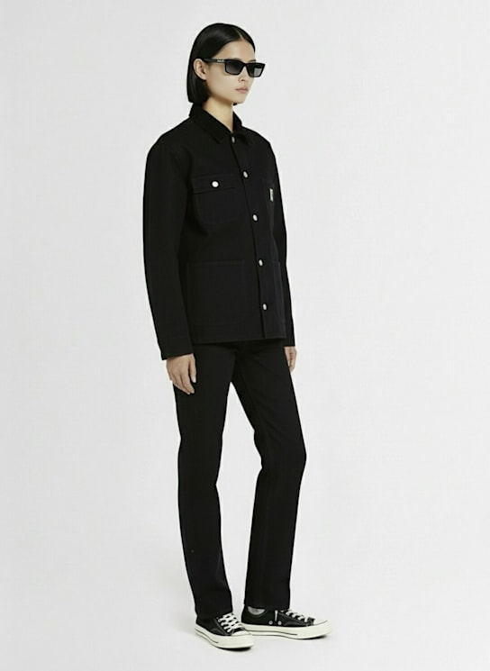 Carhartt WIP: OG Michigan organic cotton casual jacket - Black - women_1 | Luisa Via Roma