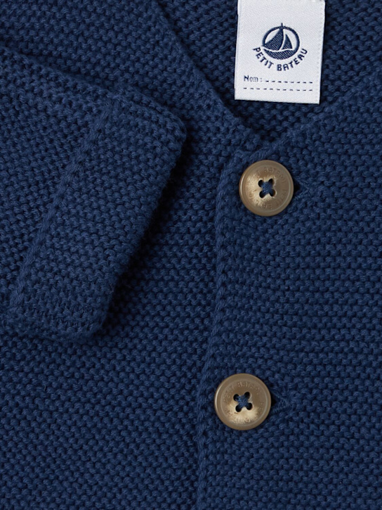 Petit Bateau: 棉质开衫 - 海军蓝 - kids-boys_1 | Luisa Via Roma