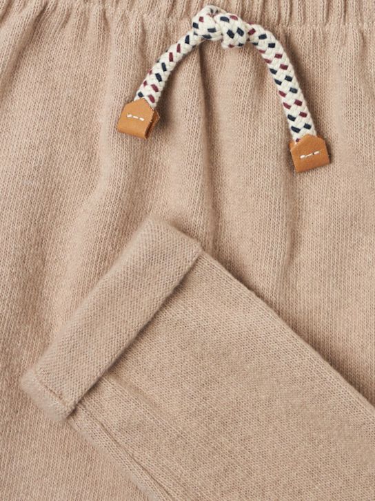 1 + IN THE FAMILY: Cotton blend sweatpants - Beige - kids-girls_1 | Luisa Via Roma