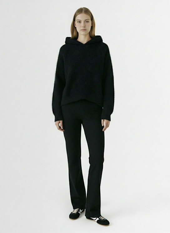 Kujten: Soso knitted cashmere sweatshirt hoodie - women_1 | Luisa Via Roma