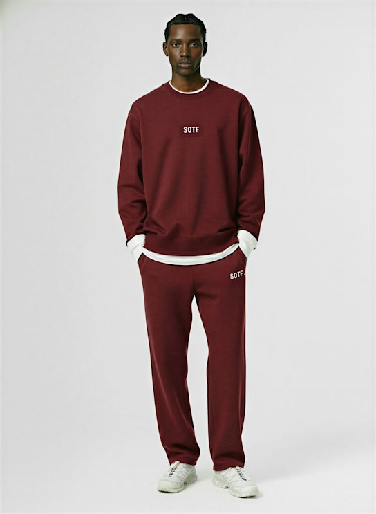 SOTF: Standard crewneck sweatshirt - ボルドー - men_1 | Luisa Via Roma
