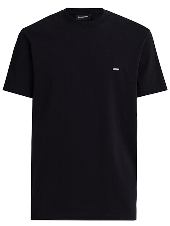 Dsquared2: Cool fit t-shirt - Black - men_0 | Luisa Via Roma