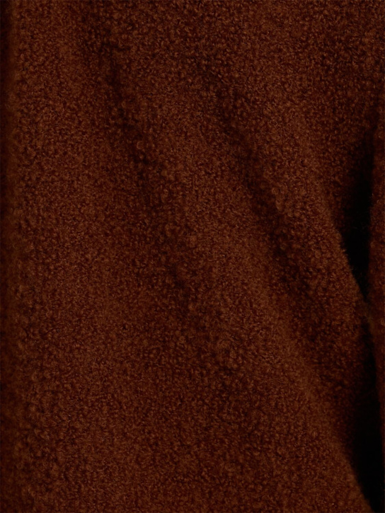 Seven Gauge: Wool blend bouclé crewneck sweater - men_1 | Luisa Via Roma