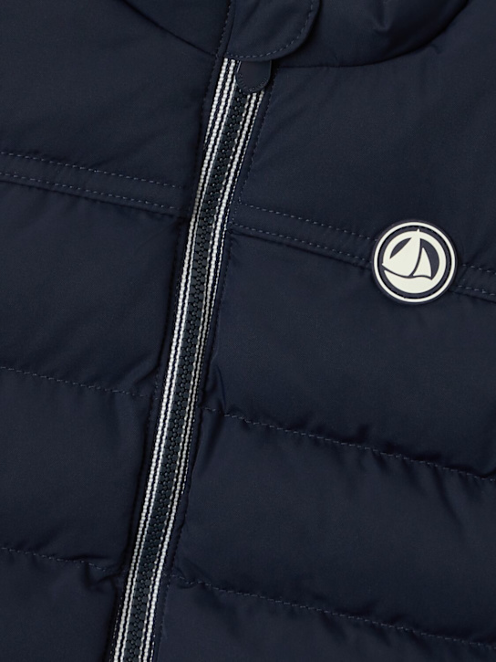 Petit Bateau: Nylon puffer vest - Navy - kids-girls_1 | Luisa Via Roma