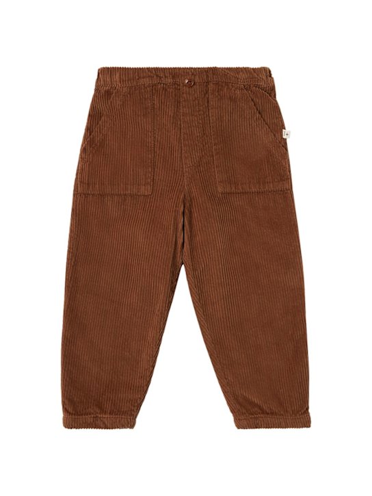 1 + IN THE FAMILY: Cotton corduroy pants - ブラウン - kids-girls_0 | Luisa Via Roma