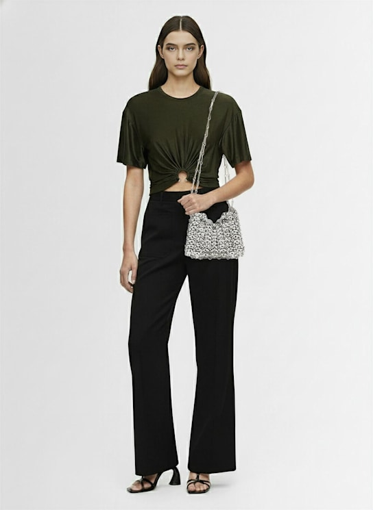 Rabanne: Viscose jersey t-shirt - women_1 | Luisa Via Roma