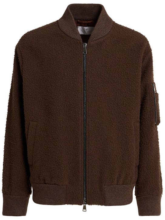 Seven Gauge: Casual wool bomber jacket - men_0 | Luisa Via Roma