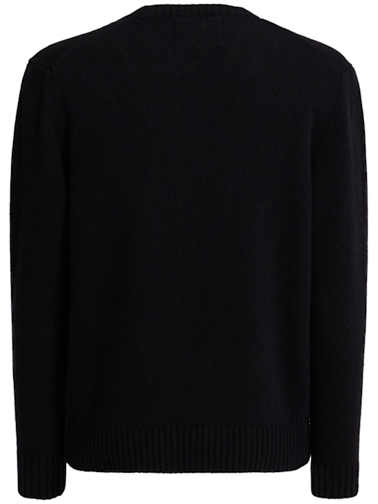 Seven Gauge: Wool knit crewneck sweater - men_1 | Luisa Via Roma