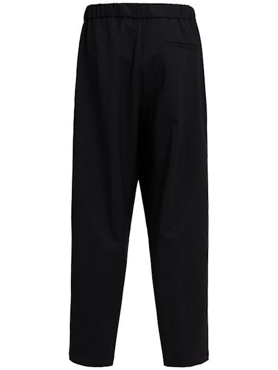 Seven Gauge: Pleated cotton blend pants - Black - men_1 | Luisa Via Roma